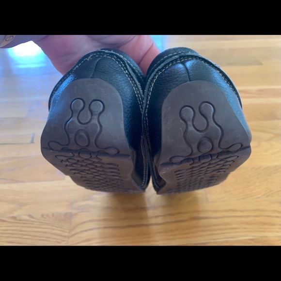 STREET WORK Womens Blue Leather Square Toe Slip-On Loafers Work Shoes Flats Sz 7 - Picture 7 of 12